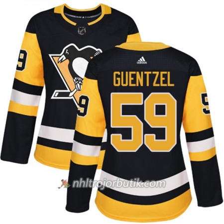 Dame Ishockey Pittsburgh Penguins Tröja Jake Guentzel 59 Adidas 2017-2018 Svart Authentic